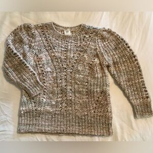 Good Hart Matilda Jane Cabled Sweater Sz Sm, crop waist, very soft and cozy